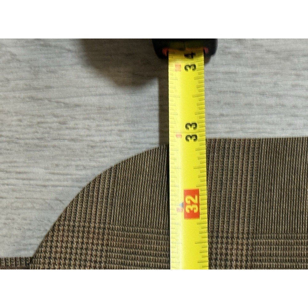 Vintage Chaps Ralph Lauren Blazer Mens 43R Wool Silk Glen Plaid Sport Coat Brown - Picture 5 of 16